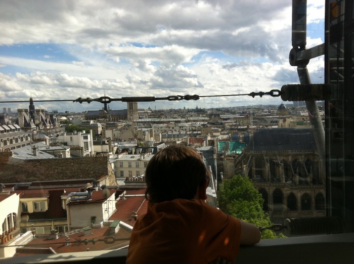 Vista do restaurante Georges, no Beaubourg