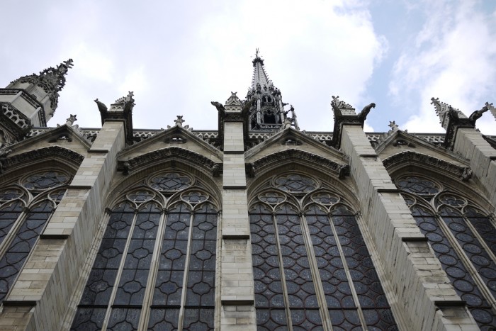 A fachada da Sainte Chapelle