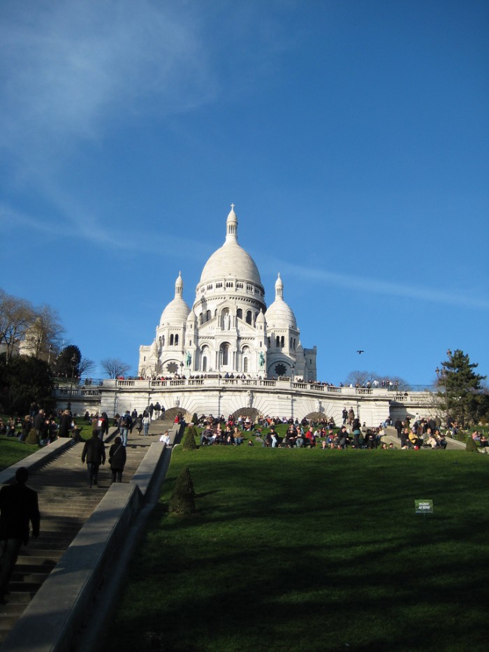 As escadas da Sacré Coeur