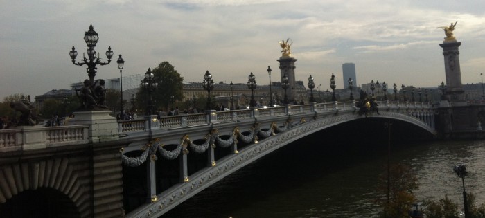 A Ponte Alexandre III, em Paris