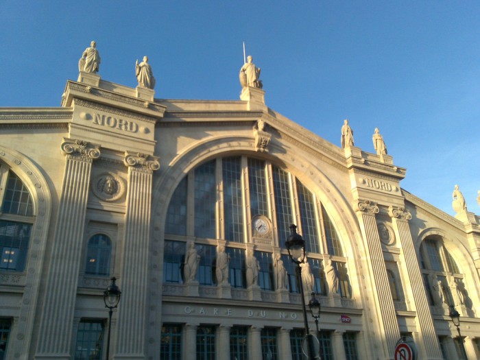 A fachada da Gare du Nord