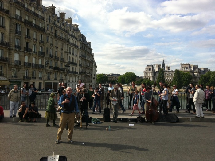 Artistas de rua em Paris