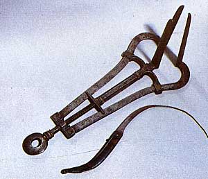 Instrumentos usados na cirurgia de Louis XIV
