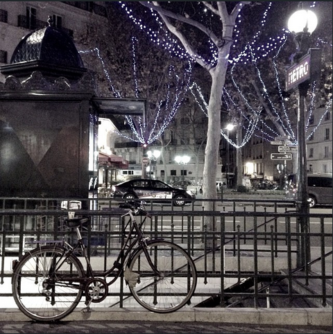 Luzinhas de Natal em Paris, foto de Tati Eterea