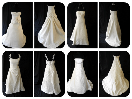 Quatro vestidos à venda na Graine de Cotton, de 287 a 1700 euros