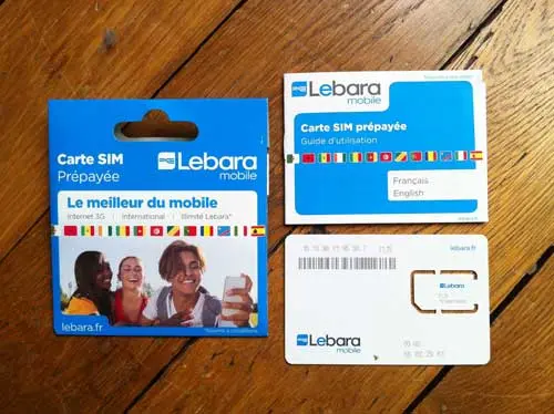 Carte SIM Lebara