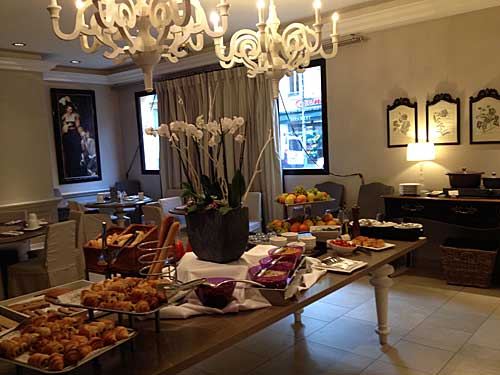 Café da manhã do Grand Hotel Roi René