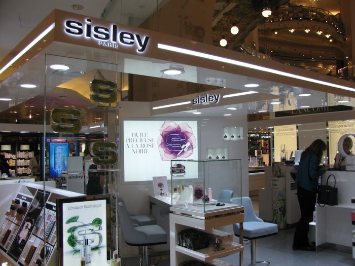 Corner da Sisley na Galeries Lafayette