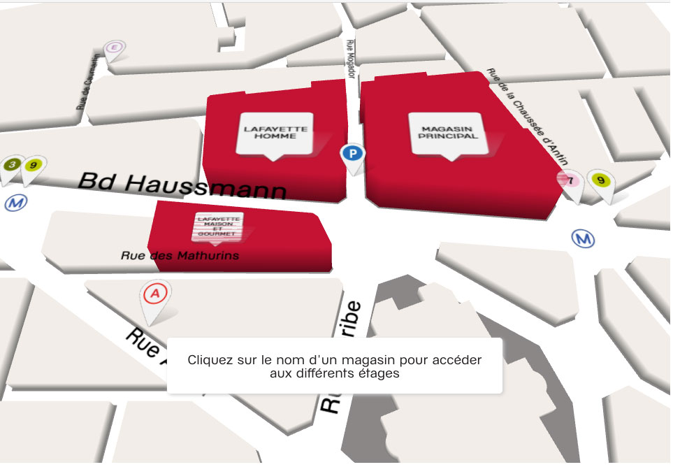 mapa galeria lafayette