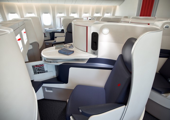 As novas poltronas da Business da Air France