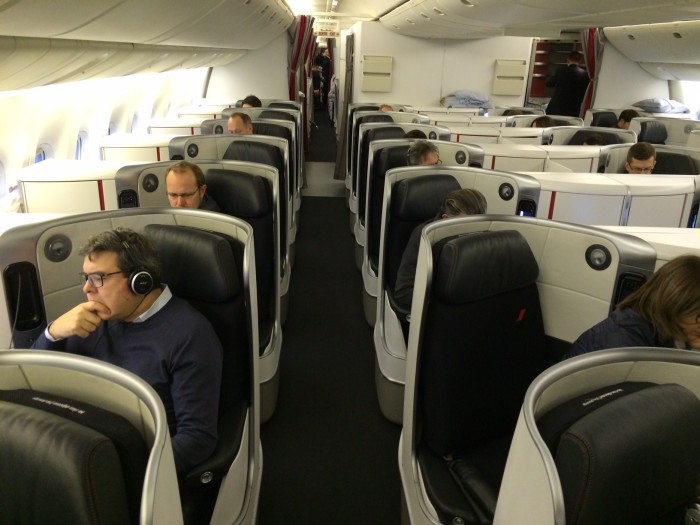 Quatro poltronas por fileira na nova Business da Air France