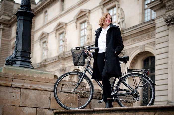 Fernanda Hinke, idealizadora dos passeios de bike.