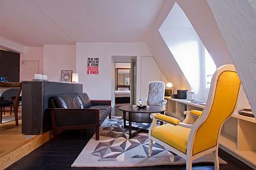 Apartamento em Paris, sala