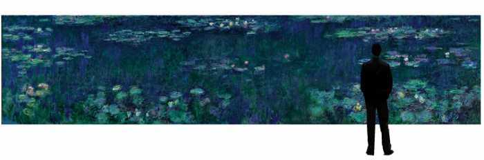 O jardim de aquático de Monet, pintado por ele.