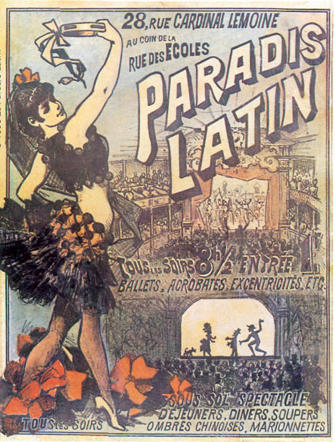Antigo poster do Paradis Latin