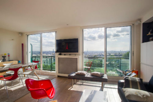 Apartamento para alugar com vista para toda a cidade de Paris