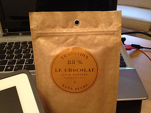 Chocolate Alain Ducasse sem açúcar