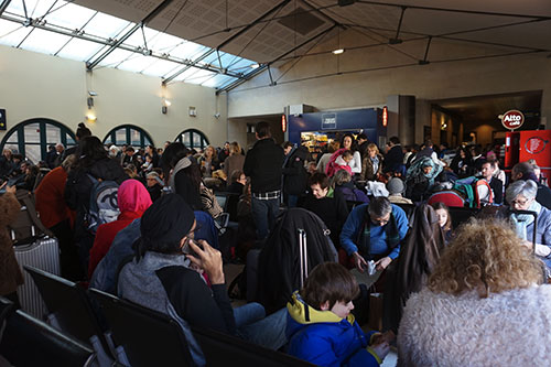 Sala de espera Gare du Nord ala internacional