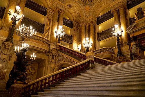 Opera Garnier, escadarias. Foto: Fabrizio Rosa