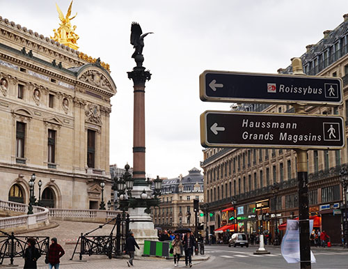 Lateral da Opera Garnier, rue Scribe