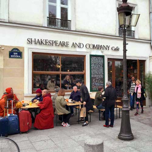 Café da livraria Shakespeare and Co.