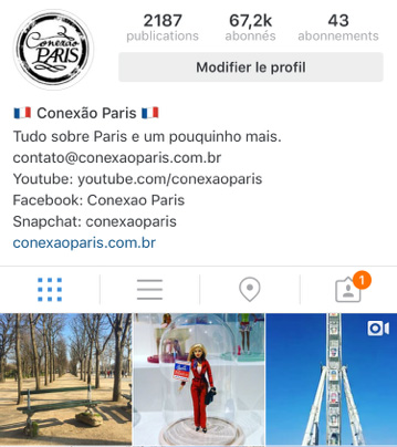 Conexão Paris Instagram