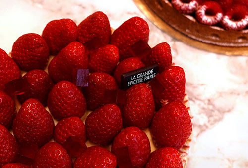 Torta de morangos da Grande Épicerie de Paris