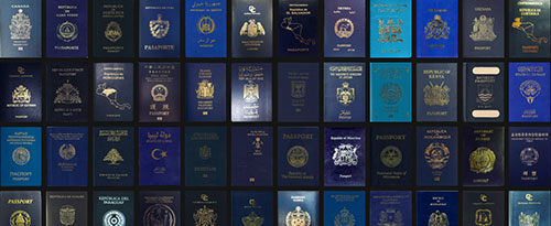 Passaportes azuis