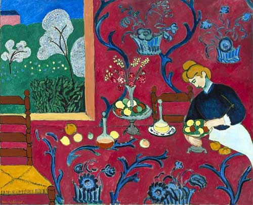 Henri Matisse, La Desserte. Musée d'Etat de l'Ermitage