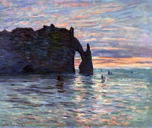 Claude Monet, Coucher du Soleil à Étretat