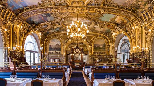 O restaurante Le Train Bleu