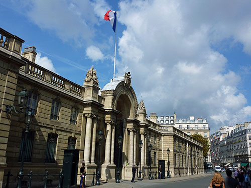 Palais de l'Élysée, entrada principal. Gula08 no Flickr