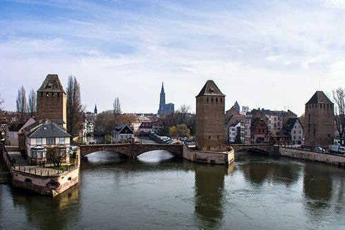 Vista da cidade de Estrasburgo a partir do topo da barragem Vauban. David Almeida no Flickr