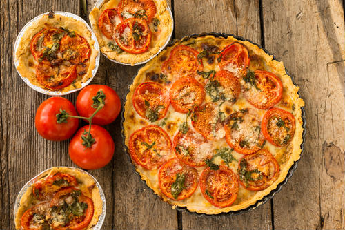 Receita de torta com tomates secos