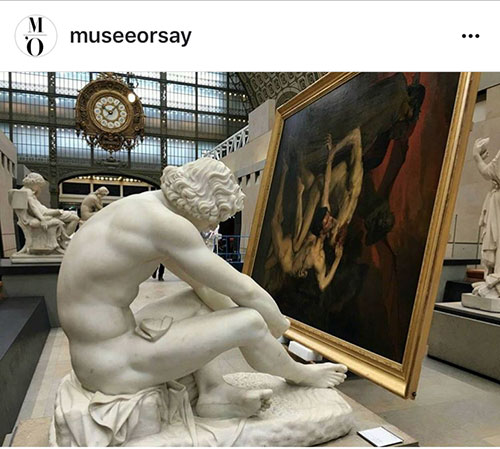 Instagram e museus franceses. Orsay