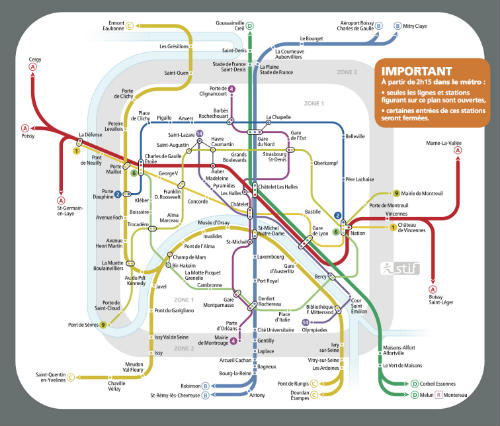 metrô no réveillon Paris 2017