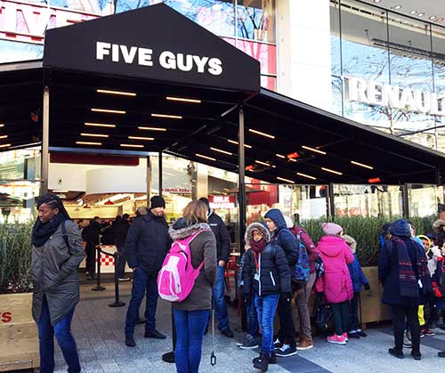 Five Guys Champs Élysées