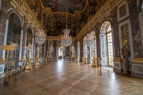 baile barroco no Castelo de Versailles