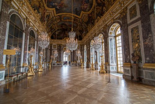 baile barroco no Castelo de Versailles