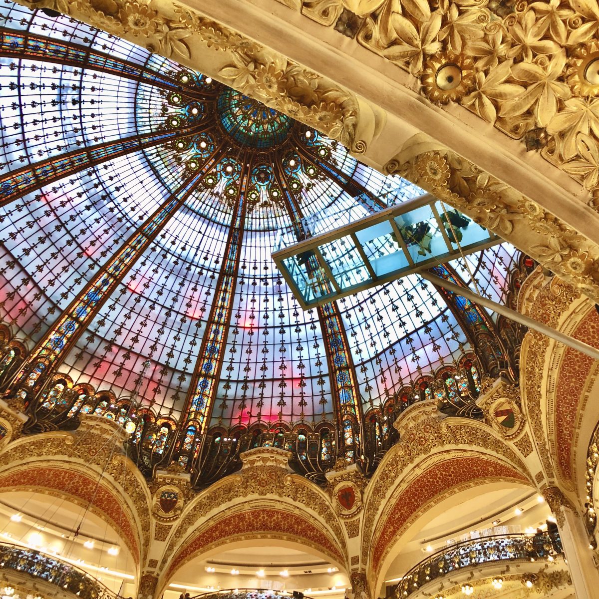 cúpula e passarela das galeries lafayette