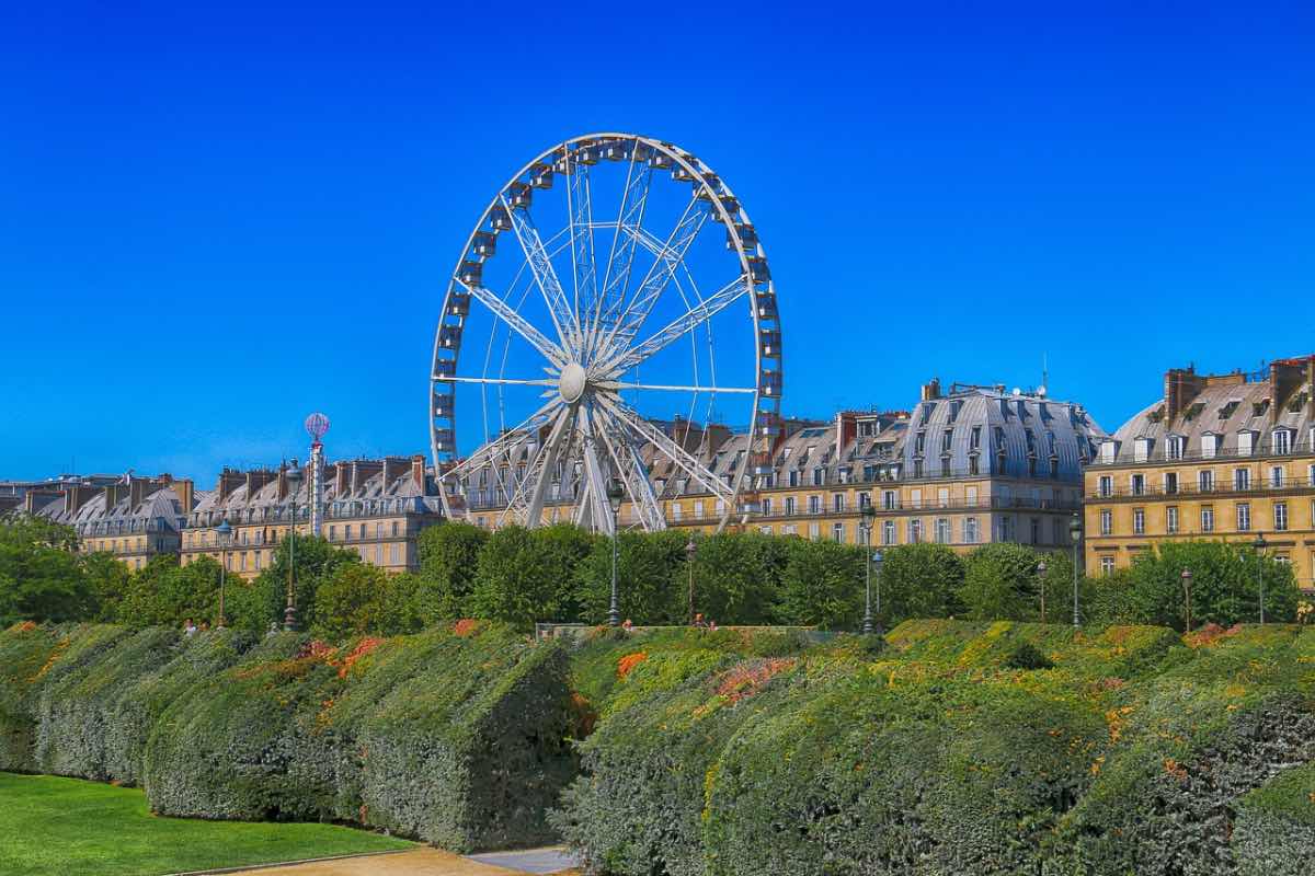 verao em paris roda gigante no jardim tuileries