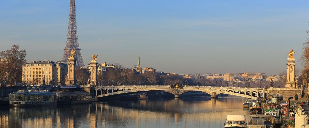 paris em janeiro vista geral da cidade