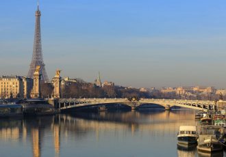 paris em janeiro vista geral da cidade