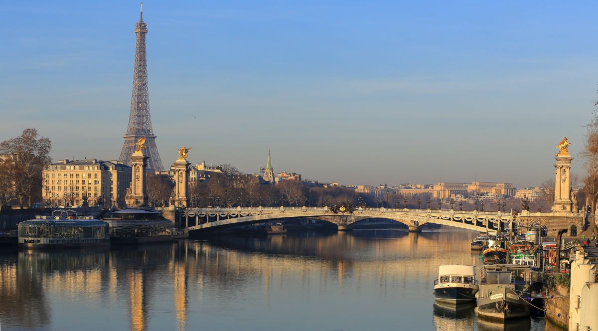 paris em janeiro vista geral da cidade