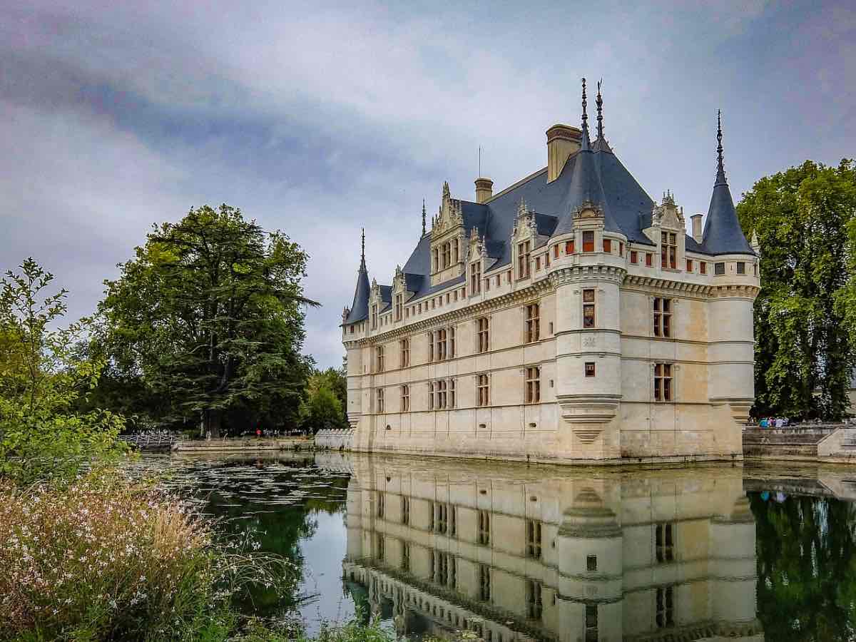 Castelo Azay le Rideau no Vale do Loire França