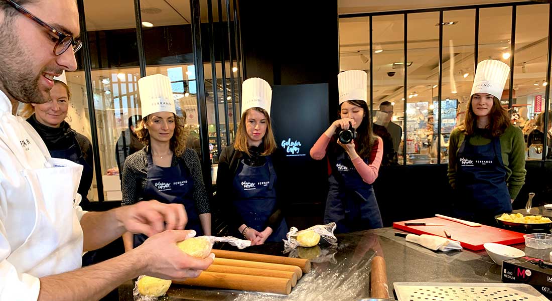 Galeria Lafayette, curso de culinária com Escola Ferrandis